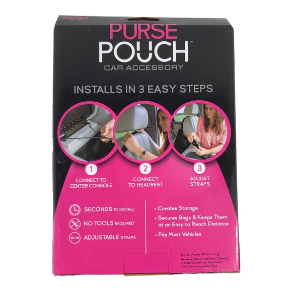 🆕 As Seen on TV Purse Pouch for Vehicles To Keep Handbags Off Floor & Secure - Picture 2 of 9